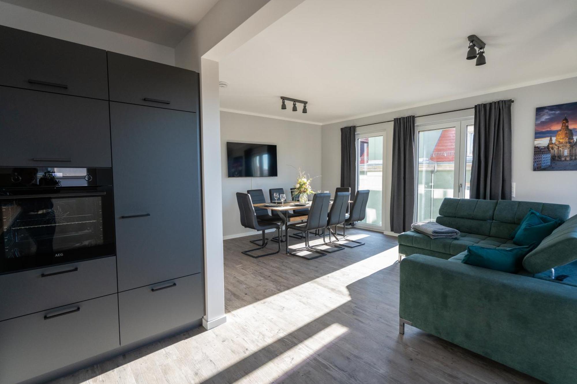 Supreme City Dream Mit Terrasse Und Parkplatz - 110M² Drezda Kültér fotó