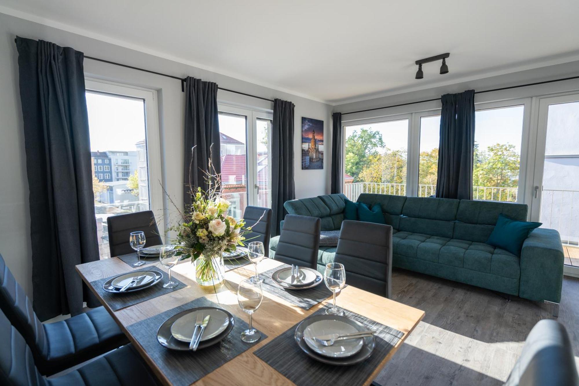 Supreme City Dream Mit Terrasse Und Parkplatz - 110M² Drezda Kültér fotó